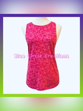 BCG Pink on Pink Geometric Print Exercise Tank Top
•Size Small